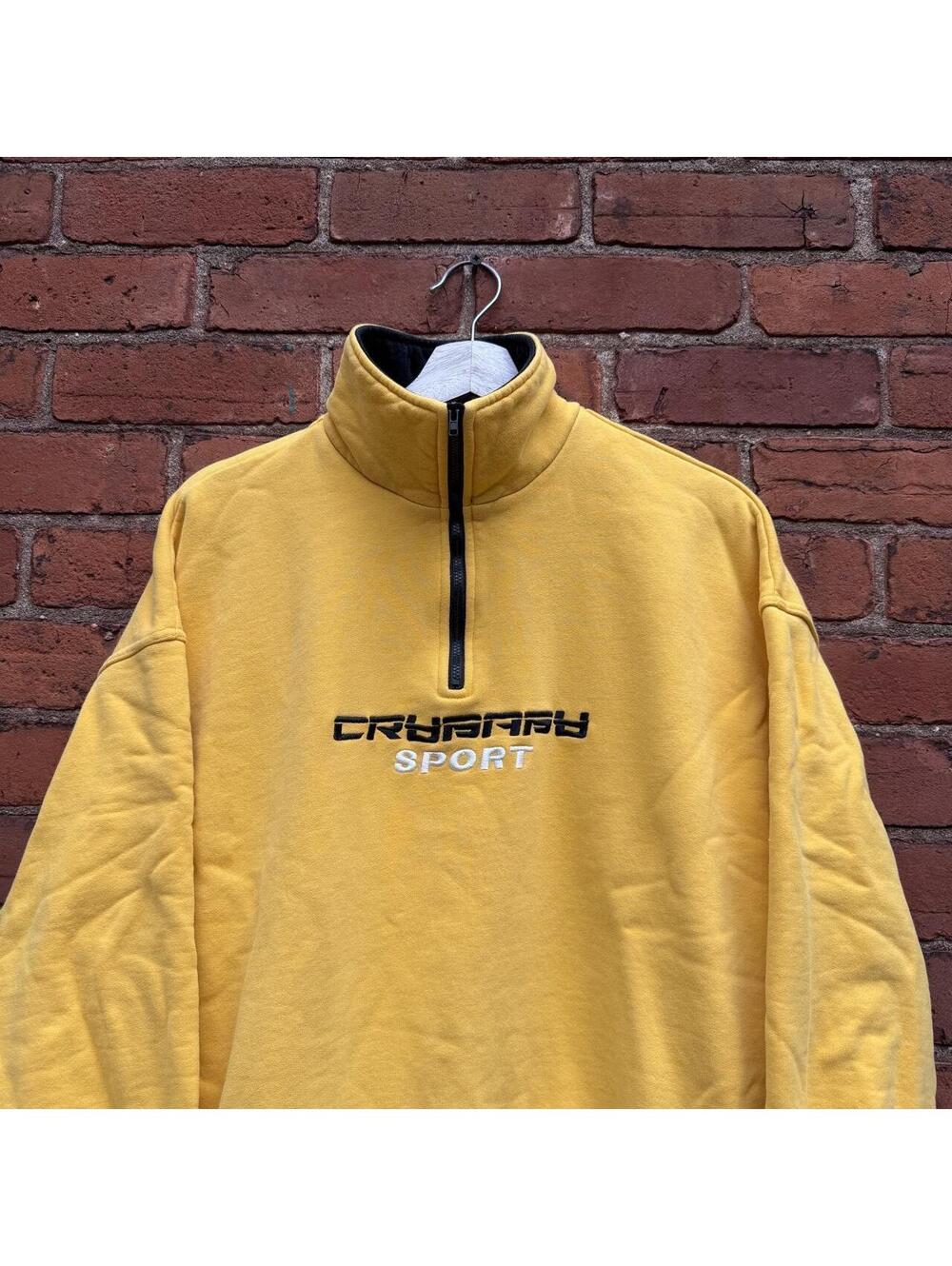 crybaby sport quarter zip collared sweatshirt M